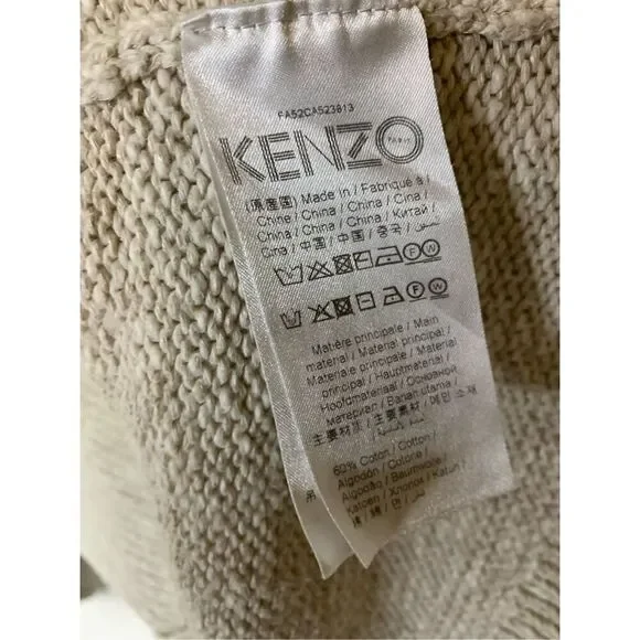 Kenzo Paris oversized knit sweater women's size XS - Picture 6 of 7